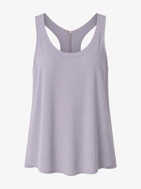Express gray racerback mixed media tank medium